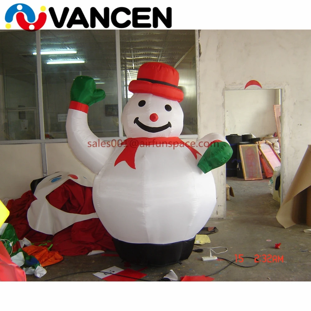 

Customized design 4mH inflatable snowman for home yart high quality inflatable christmas snowman for advertising