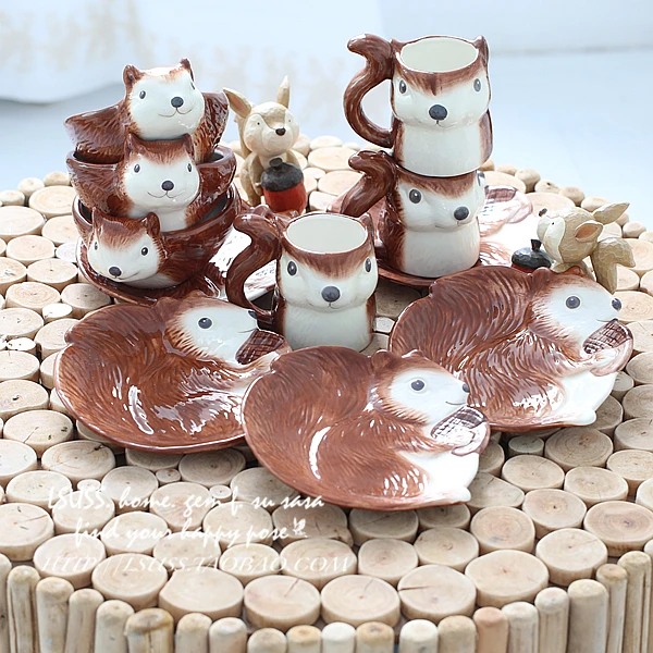 2015 новый белка фарфор керамика домашнего декора украшения моделирования