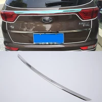 car accessories exterior decoration stainless steel rear tail trunk lid molding cover trim 1pcs for kia kx5sportage 2016