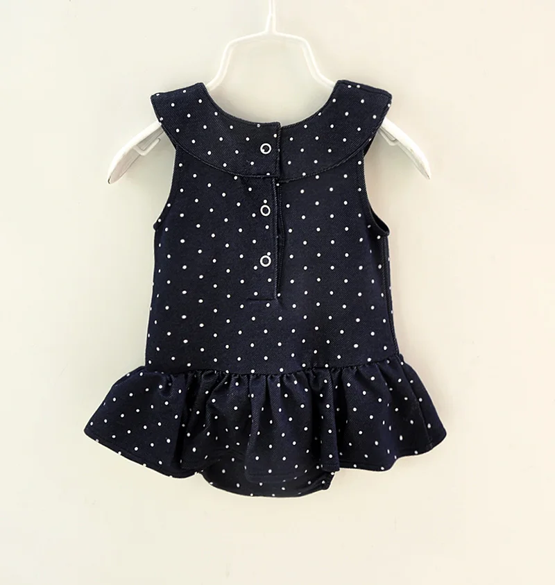 Детский комбинезон из имитирующего джинсы летние комбинезоны в горошек без