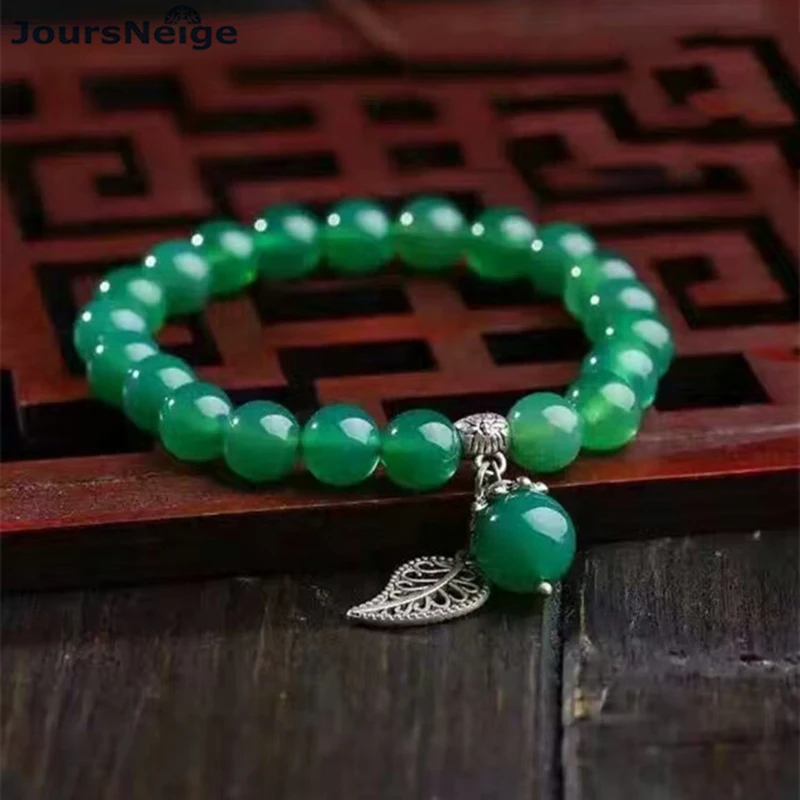 Браслеты из натурального зеленого кристалла по специальной цене бусины 8 мм