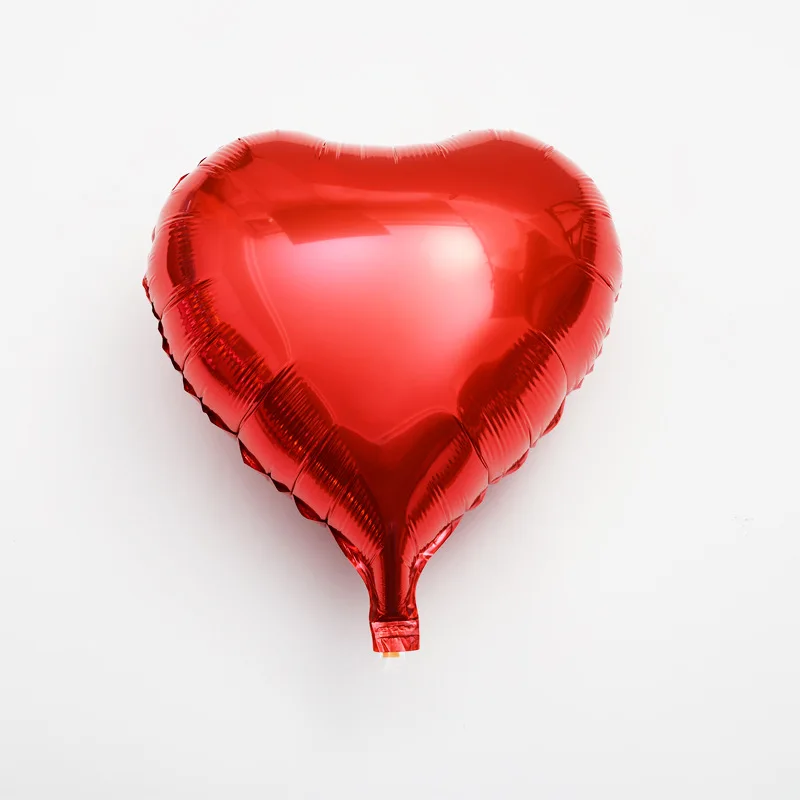 4 шт 18 дюймовый Свадебный водородный шар большое красное сердце ШАП фольга