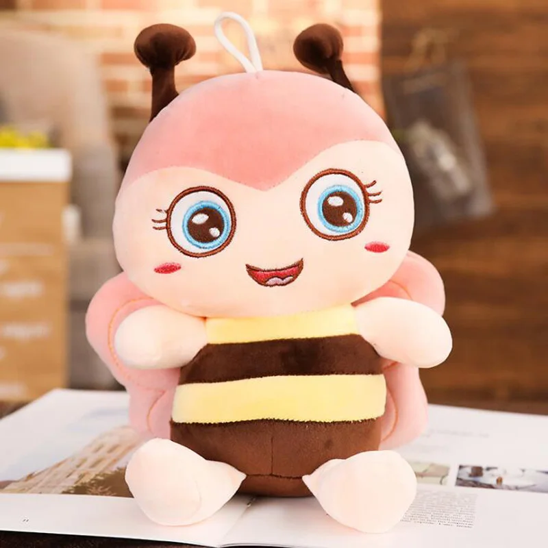 Новинка 30 60 см Kawaii пчела плюшевая игрушка милая мультяшная с крыльями мягкие