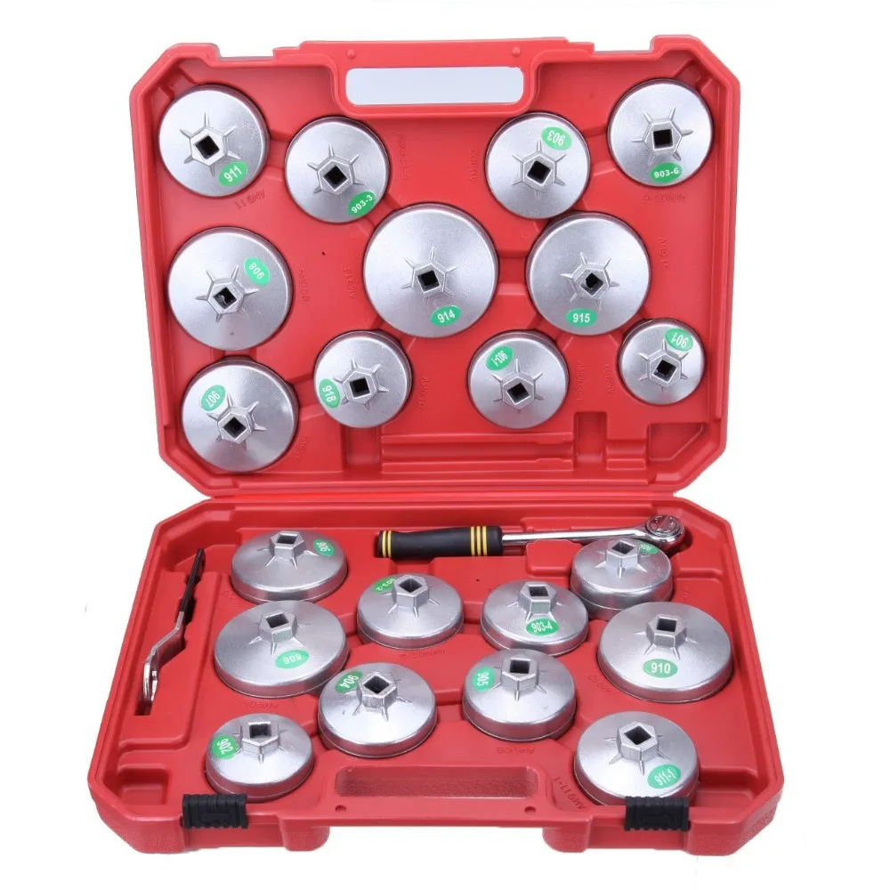 Mainpoint 23 шт. Масляный Фильтр Крышка для снятия гаечного ключа Набор торцевых