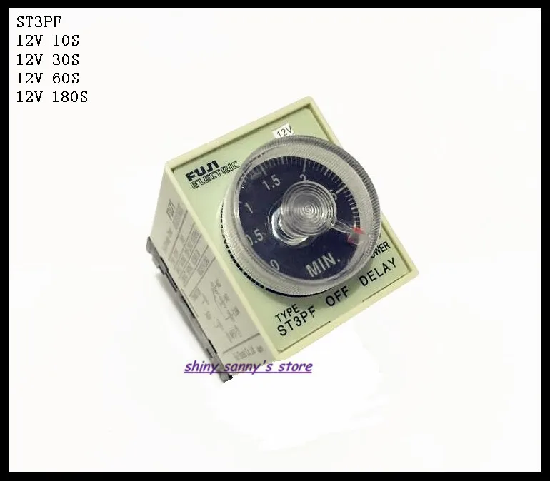 2 компл./лот ST3PF DC12V 10 S/30 S/60 S/180 S таймер отключения питания реле времени 12VDC 8 контактов с PF083A цоколь абсолютно новый