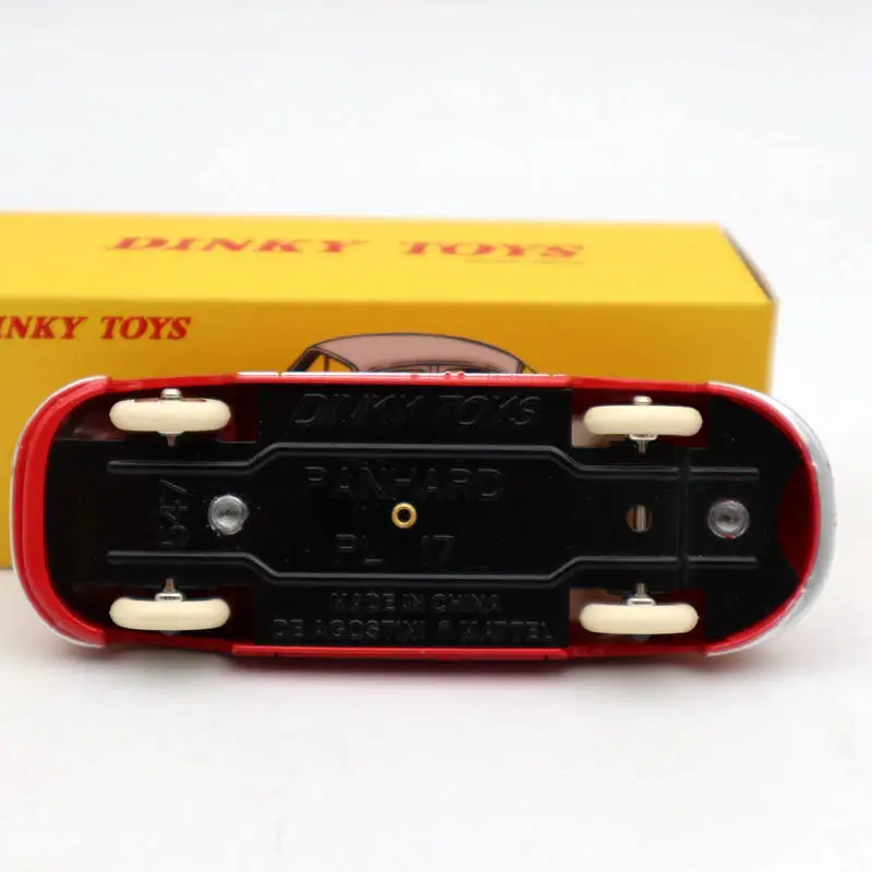 1/43 DeAgostini Dinky toys 547 PL 17 Panhard Red Diecast Модели Авто Подарочная коллекция