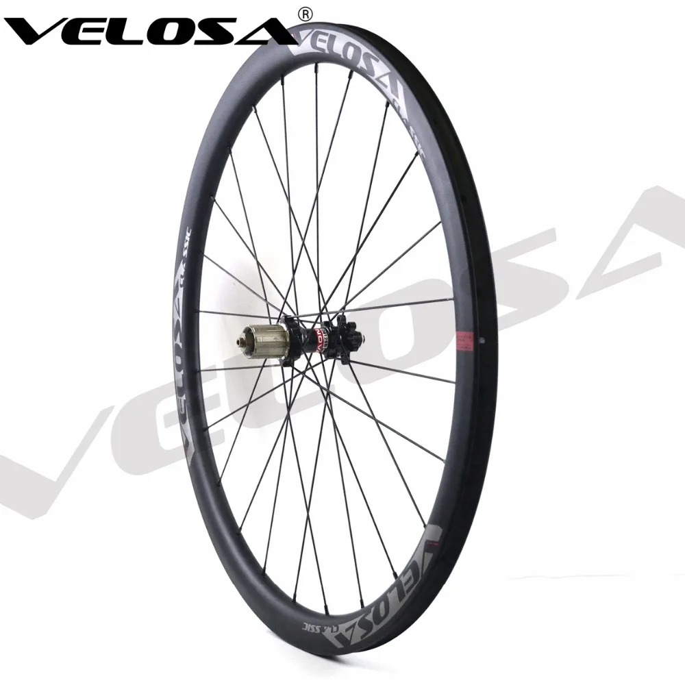 Velosa CX30 дорожные дисковые тормозные Углеродные колеса 30 мм клинчерная/трубчатая