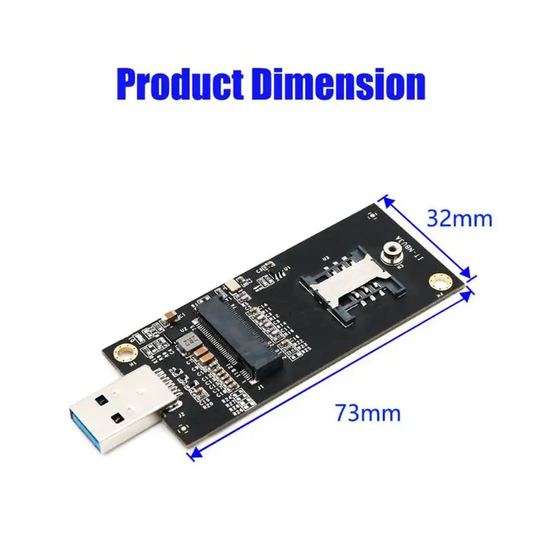 NGFF M.2 ключ B к USB 3,0 адаптер Райзер платы Настольный ПК добавить на карту с сим 6pin слот для карт
