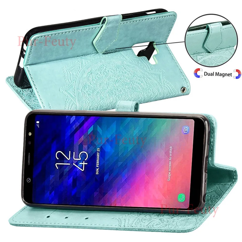 Для samsung Galaxy A6 SM A600 A600FN Флип Бумажник кожаный чехол для телефона чехол для samsung 6 SM-A600FN SM-A600FN/DS случаях