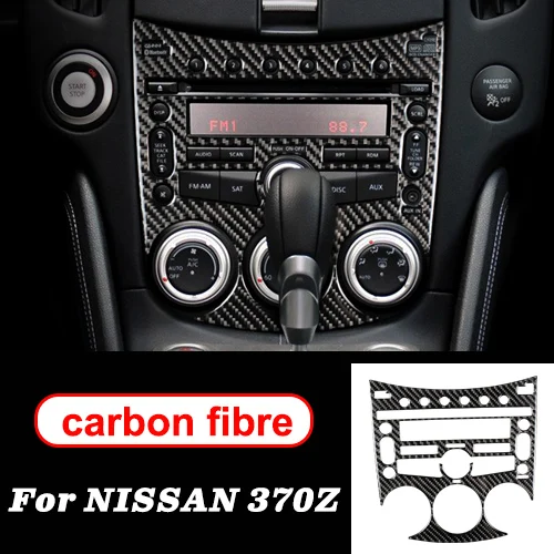 a Для nissan 370z z34 аксессуары nismo углеродное волокно шестерни CD Air панель дверные ручки внутренние наклейки декоративные LHD RHD CarStyling - Название цвета: a