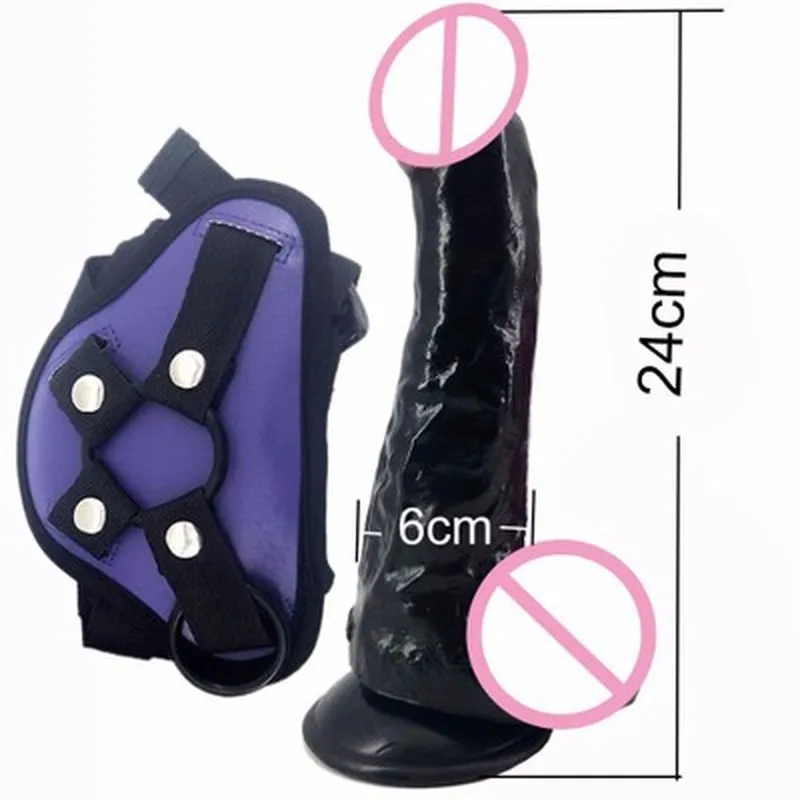 Wearable adult products 24 * 4.5cm simulation super long Super thick penis lesbian sex toy | Красота и здоровье