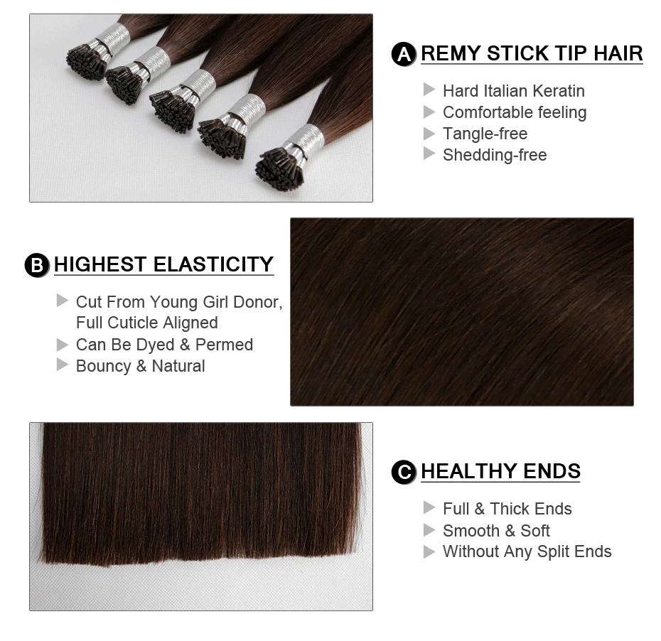 Сказочные волосы remy 0,8 г/локон 1" 18" 2" кератин I Tip волосы для наращивания настоящие бразильские девственные Remy Предварительно скрепленные человеческие волосы для наращивания
