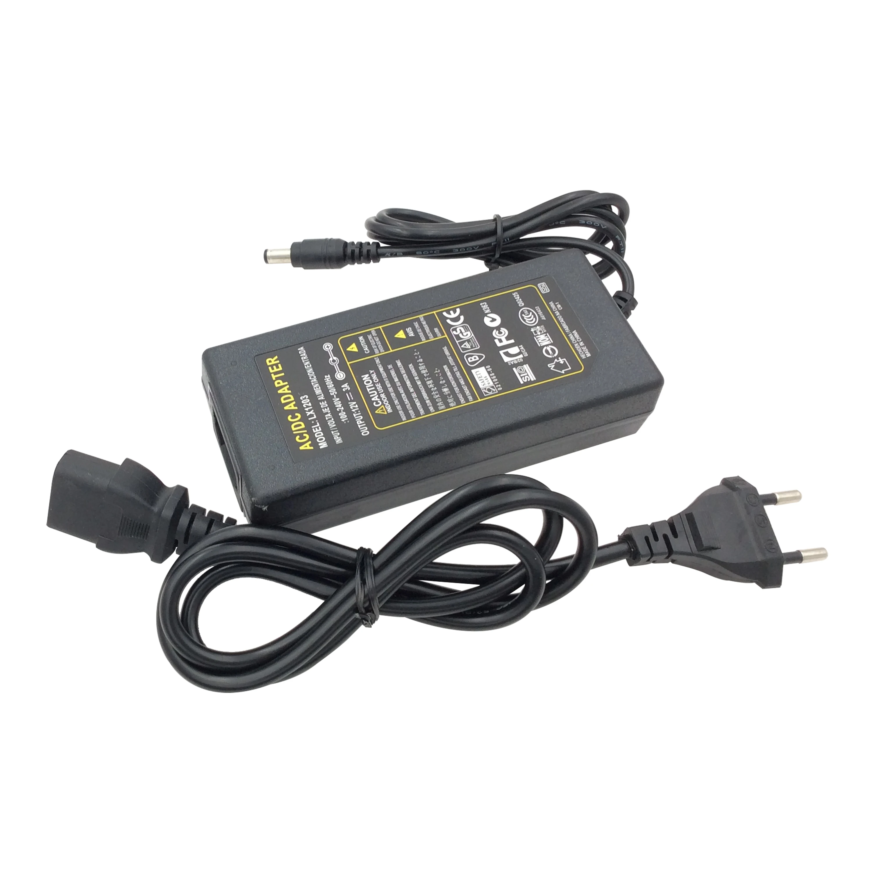 Светодиодный источник питания трансформатор освещения 220/110 V AC к DC 12 1A 2A 3A 4A 5A 6A