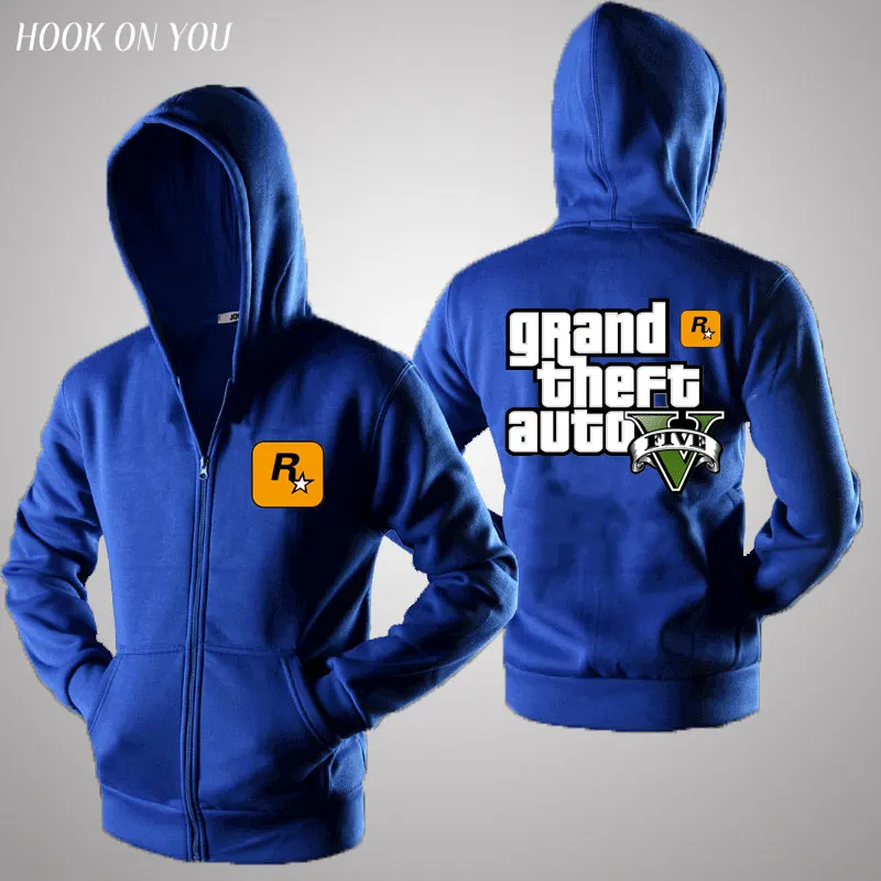 Grand Theft Auto GTA GTA5 толстовки осень весна зима пальто куртка ТВ игра одежда на
