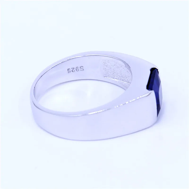 2017 Новый Синий камень ювелирные изделия обручальное кольцо кольца для женщин 5A