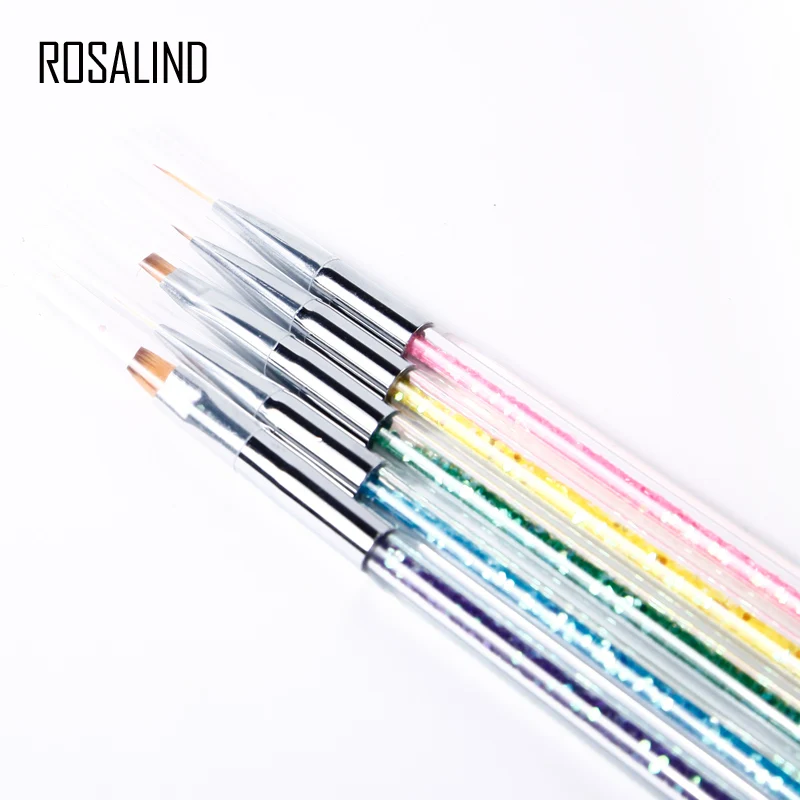 ROSALIND 5 шт./компл. двухсторонний дизайн ногтей акриловый цветочный живопись