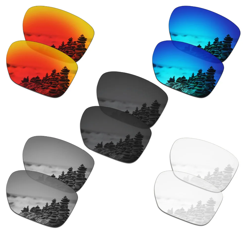 5 пар поляризованных солнцезащитных очков SmartVLT Сменные линзы для Oakley серебристые