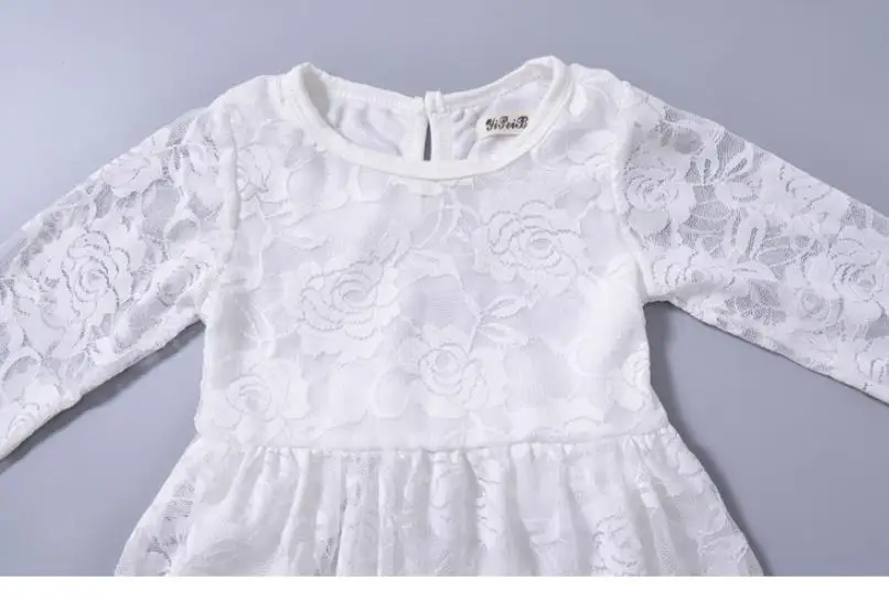 2019GirlsLace Embroidery Dress Kids Dresses for Girl Princessspring and autumn Party Gown Children Wedding Wear1-4Y | Детская одежда и