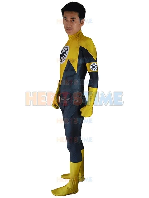 Костюм зеленого фонаря Sinestro Corps косплей костюм 3D принт спандекс аниме супергерой