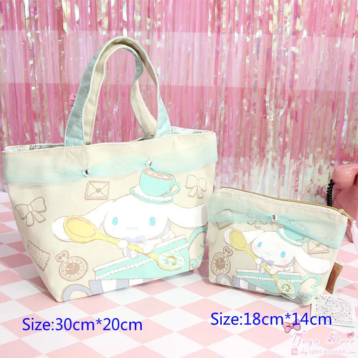 New Cartoon anime Big Ears Cinnamoroll Dog Pudding canvas Handbag bag cosmetic for girl child gift | Игрушки и хобби