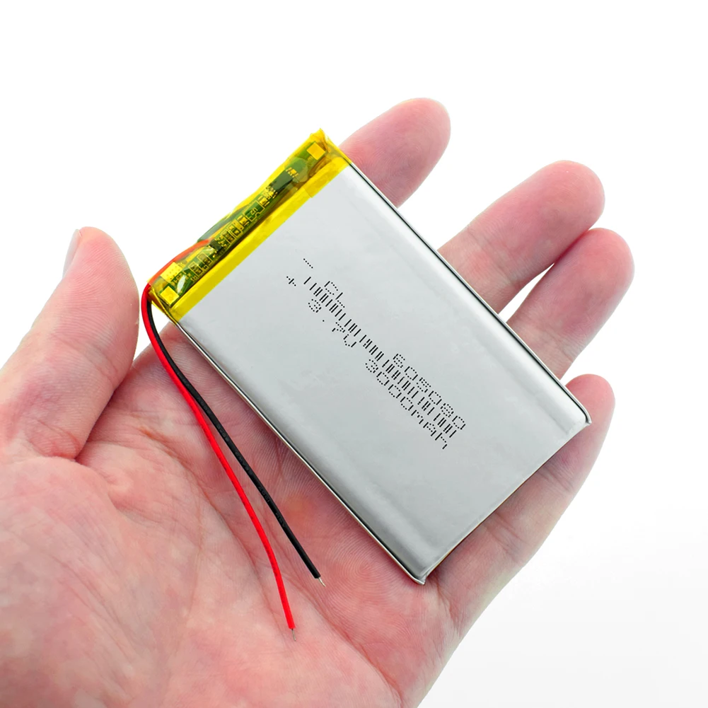 1/2/4 шт 3 7 V 3000mAh литий полимерный аккумулятор Батарея 605080 для DVD планшет gps Bluetooth
