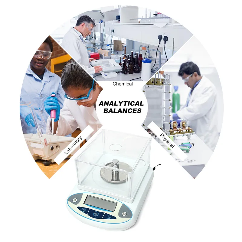 

300g 0.01g LCD Lab Analytical Balance AC100-240V Digital Precision Scale Precision Jewelry Scale Electronic Balance Weight Scale