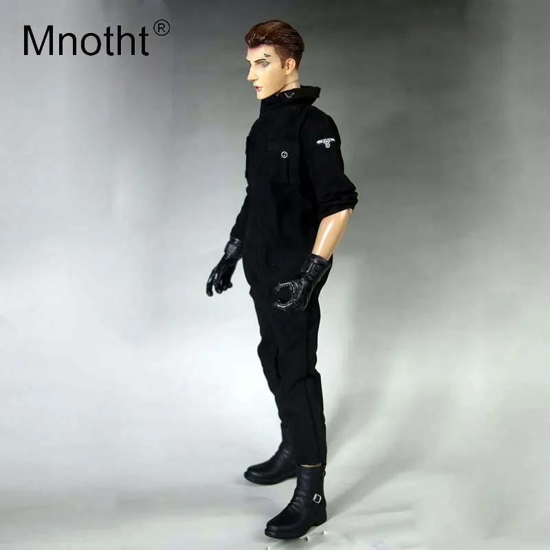 Mnotht 1:6 масштаб Второй мировой войны черный цельный одежды Девятый Брюки Мужской