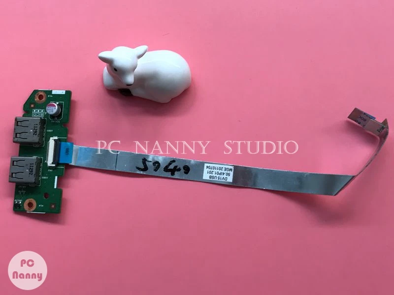 NOKOTION 48 4ip20. 011 оригинал для Dell Inspiron M5040 N5040 N5050 V1540 1550 3520 USB-порт плата с кабелем |