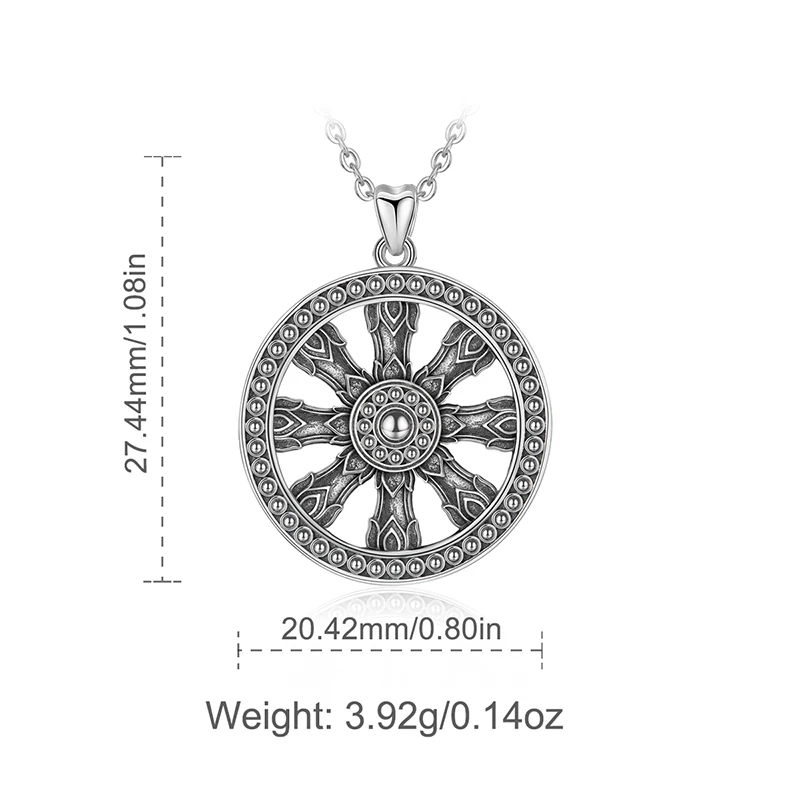 Eudora Real 925 Sterling Silver Rudder Pendant Necklaces for Women Girls Vintage Retro Fashion Sterling-silver Jewelry CYD324 | Украшения и