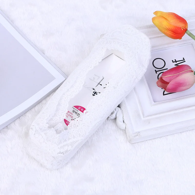 5 парт/лот женские носки из хлопчатобумажной смеси Нескользящие невидимые