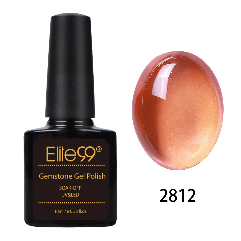 2812 Elite99 10 мл Прозрачный Gamestone Гель-лак для ногтей карамельный цвет замачиваемый УФ светодиодный Гель-лак для ногтей длинный последний Гибридный Полупостоянный гель - Цвет: 2812