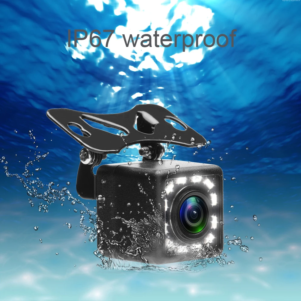 TUAO 12 Светодиодный динамический траектория Автомобильная камера заднего вида 170