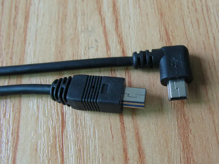 1 шт короткий мини usb b папа к мужчине 5pin 90 левый угол расширения линии передачи