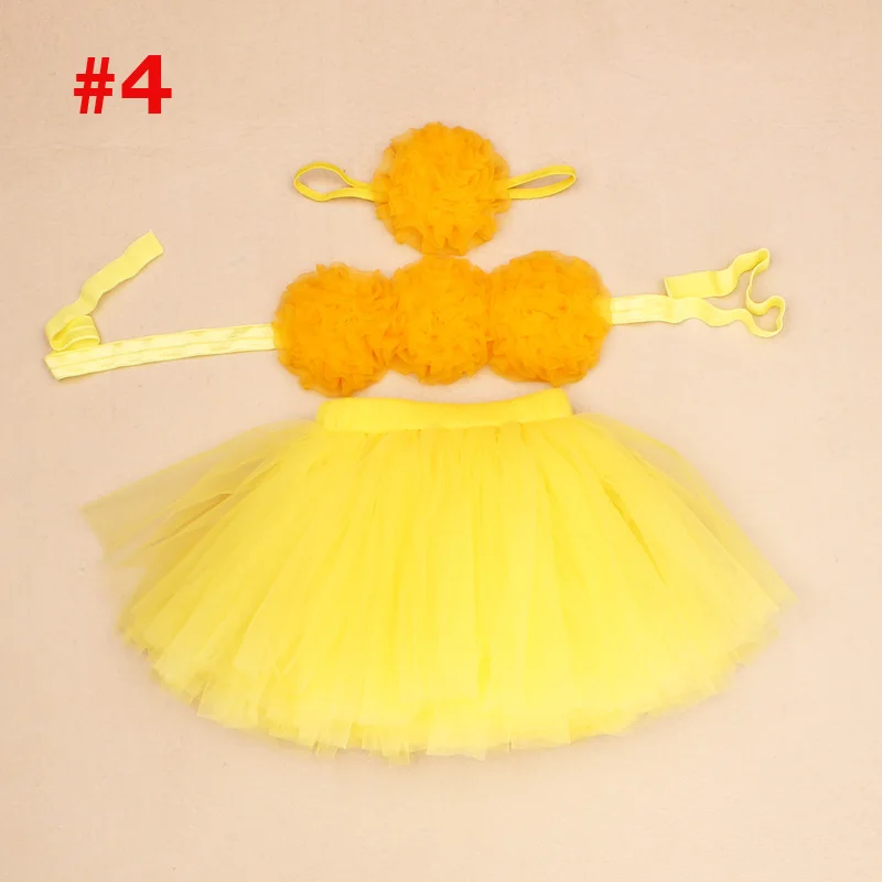 Комплект из 3 предметов для малышей: юбка-пачка повязка на голову и топ