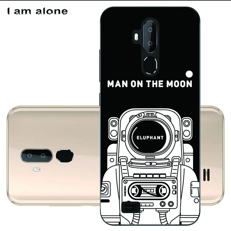 Чехлы для телефонов I am alone для Oukitel C12 Pro, 6,18 дюймов, модные чехлы из мягкого ТПУ для мобильных телефонов с цветочным рисунком для Oukitel C12 Pro - Цвет: BlackTPU S13