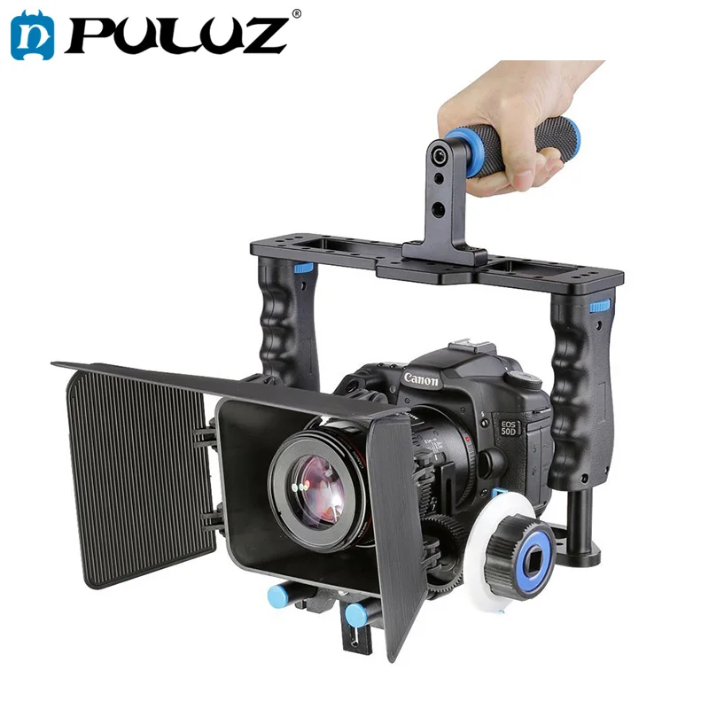 PULUZ Professional большой ручной стабилизатор для зеркального фотоаппарата видео