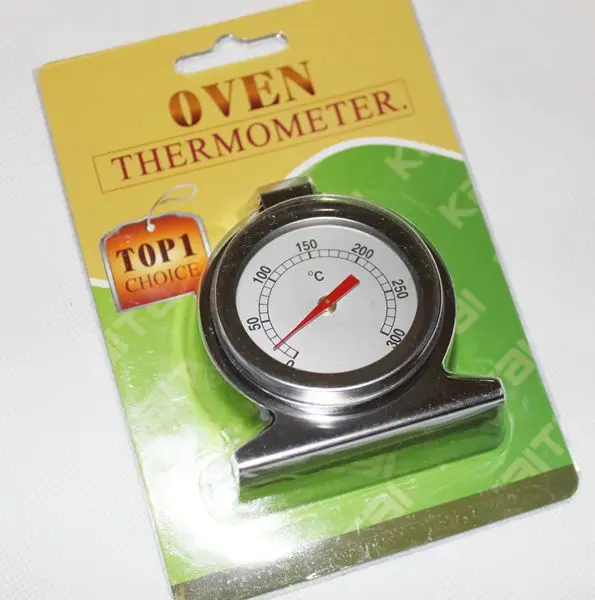 Набор из 2 термометров для духовки и выпечки в металлическом корпусе нержавеющей