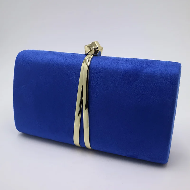 Royal Blue Nophia замшевые вечерние клатчи и вечерние клатчи вечерние сумки для женщин желтый Королевский синий/оранжевый красный фиолетовый - Цвет: Royal Blue