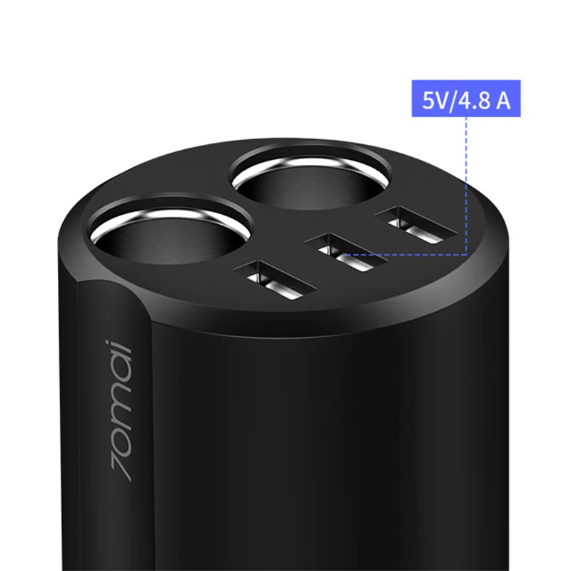 70mai розетка для автомобильного прикуривателя Splitter 5V 4.8A USB Автомобильное зарядное