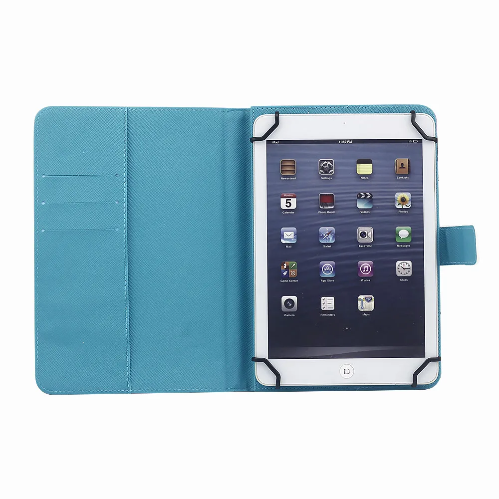 Универсальный чехол книжка из искусственной кожи с подставкой для планшетного
