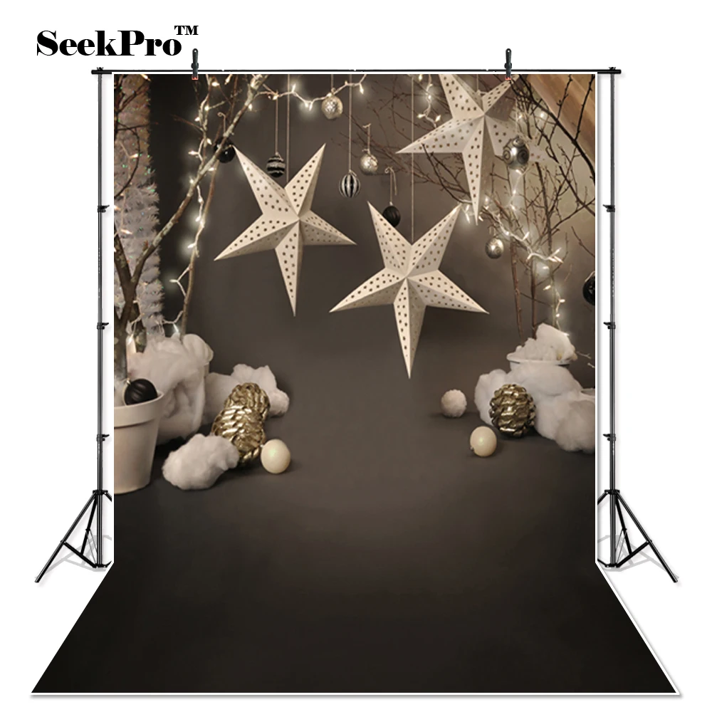 SeekPro новорожденных детей с изображением рождественских звезд декорационные фото
