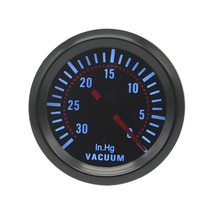Vacuum Драгун Калибр 52 мм белая подсветка Boost/Trubin/вакуум/температура воды/Температура масла/давление масла/Вольт Датчик тахометр RPM метр - Цвет: Vacuum