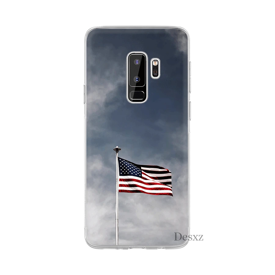 Американский чехол с флагом для Samsung M10 M20 M30 M40 S6 S7 Edge S8 S9 S10 Plus S10e Note 8 9 10 милый