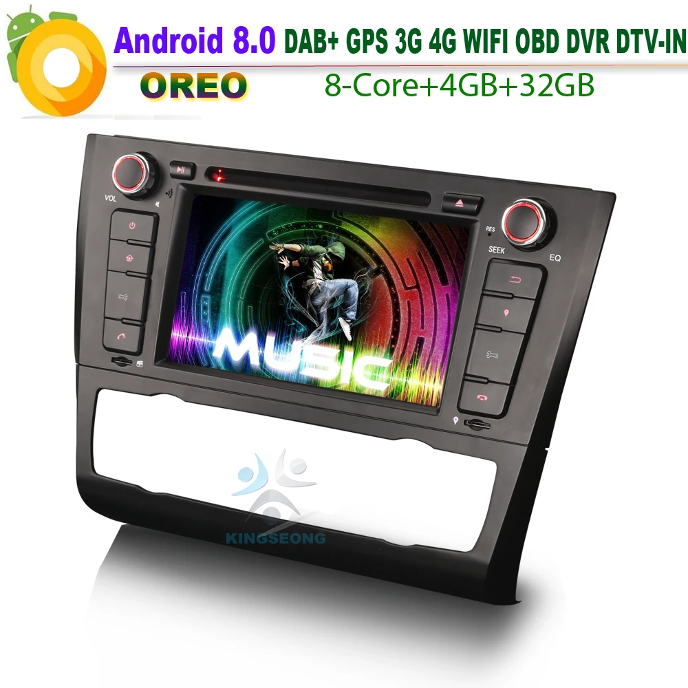 Android 8 0 DAB + OBD DVD CD SD BT USB Wi Fi 3G RDS автомобильный GPS навигатор для BMW 1 серии E81 E88 E82 купе