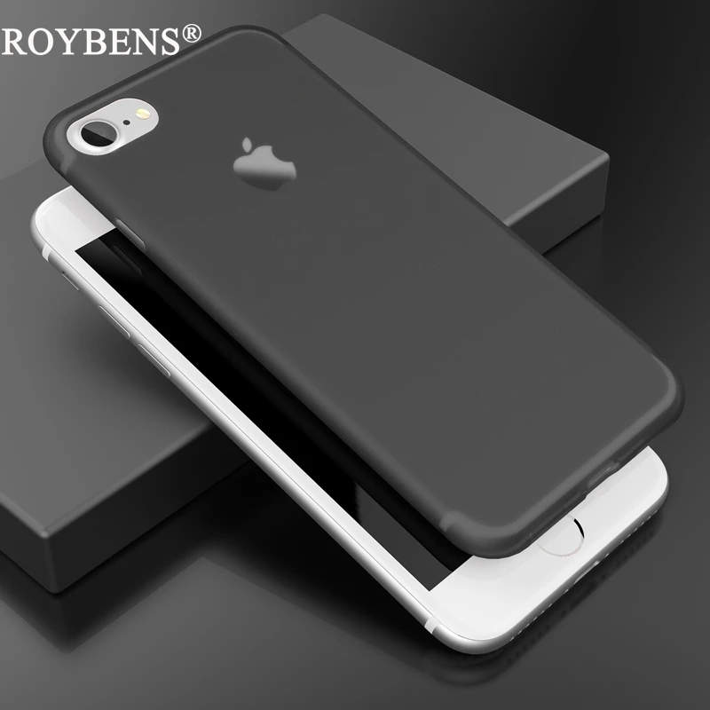 Roybens модный роскошный чистый цветной тонкий коврик PC чехол для iPhone 7 Plus 8 6 S 5 5S SE
