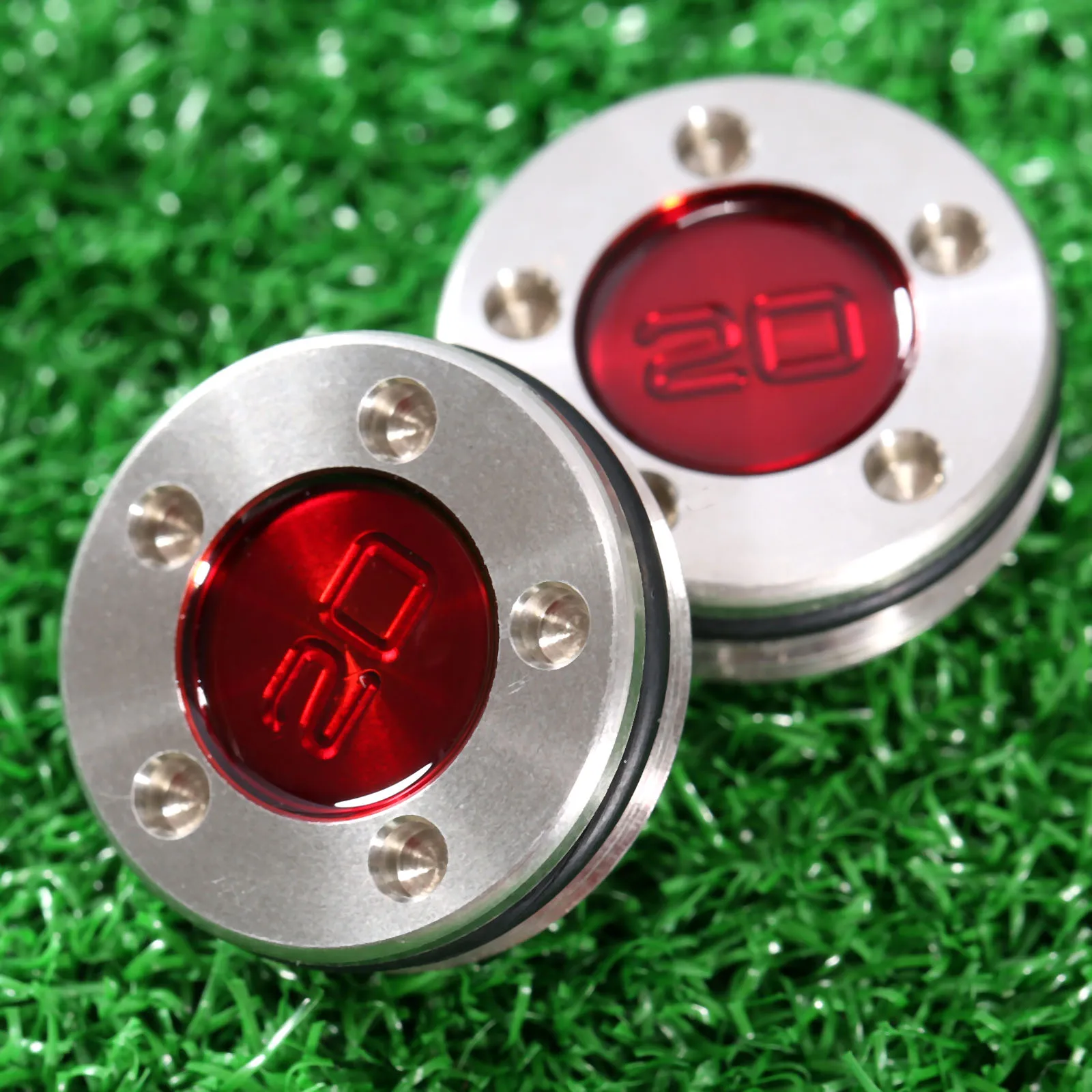 Высокое качество 2 шт./пара красный Нержавеющая сталь клюшки для гольфа Вес винты