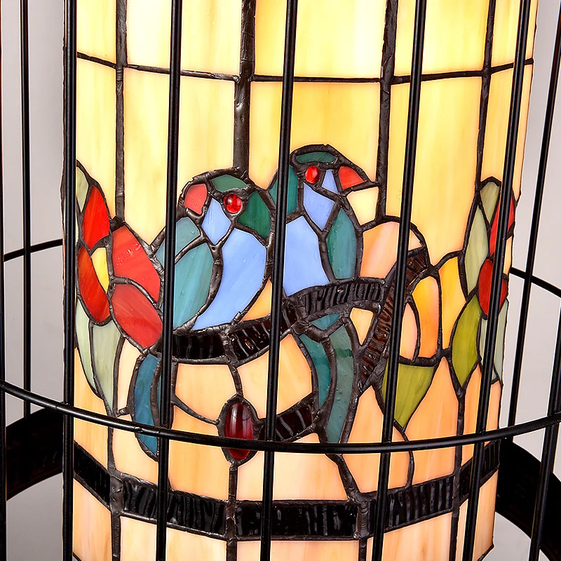 Tiffany bird cage промышленные подвесные лампы светильники светодиодные для дома