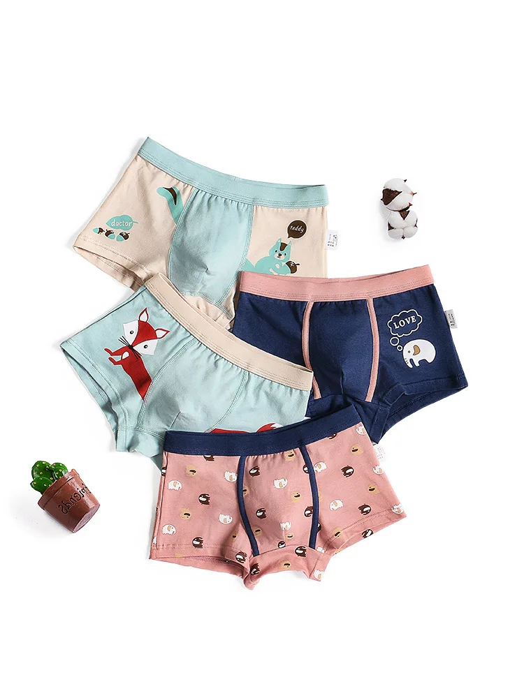 2 шт. хлопковые трусы боксеры для мальчиков|Нижнее белье| |