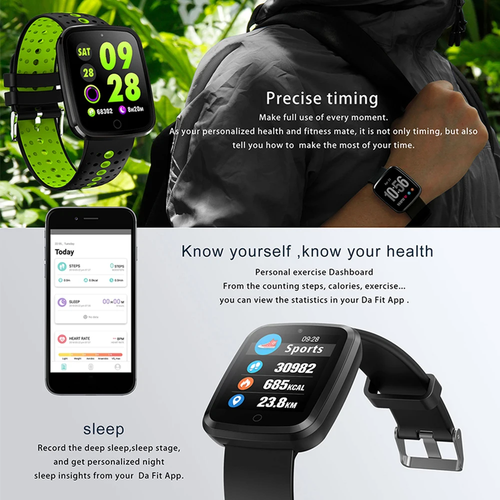 Новое поступление красочные Экран V6 Смарт-часы Для женщин мужчин Высокое