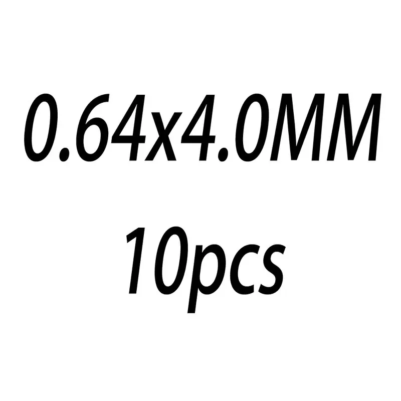 0.64x4.0MM 10PCS 10 шт. 0,5/0,64/0,76/0,81 мм 14 K, покрыто золотом, открытые кольца прыжок из 14-каратного золота с Разделение кольцо для изготовления ювелирных изделий, брелки для ключей& браслет ювелирных изделий - Цвет: 0.64x4.0MM 10PCS